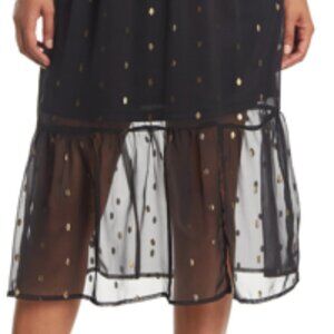 NSR Napean Sea Rd Metallic Dot Midi Dress